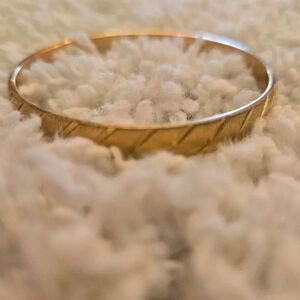 Vintage Monet Gold Bangle Bracelet